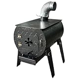 Estufas de Leña de Fundicion Resistente a Altas Temperaturas, Estufa de Leña Multiusos para Hervir Agua, Cocinar y Asar, para Uso en Interiores y Exteriores(60 * 45cm)