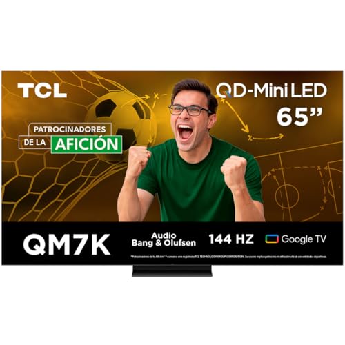 La Mejor Lista de hisense 65 4k los más solicitados. 44 TCL 65QM7K Pantalla 65' Mini-LED 4K QLED Smart TV | Google TV | 144Hz VRR Gaming | Sistema de Audio Bang and Olufsen 40W | 3000 Nits | Compatible con Alexa