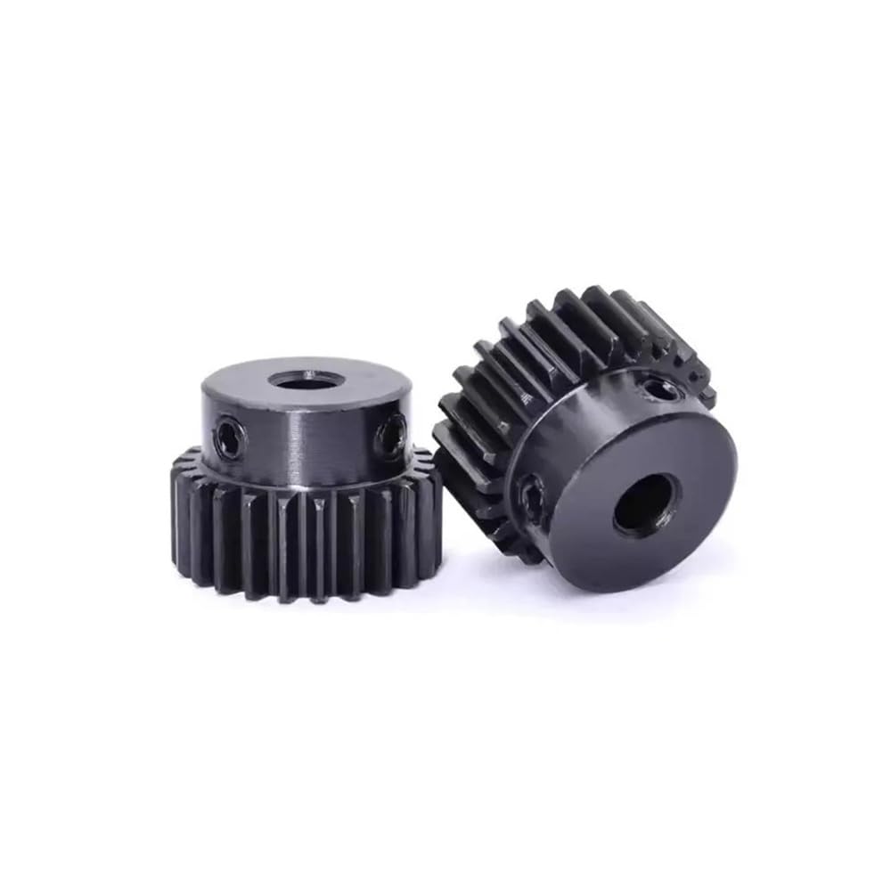 Pignon d'engrenage droit 1M 25 dents 1 Mod droites 45# engrenage en acier 6mm 8mm 10mm 12mm trou moteur crémaillère Transmission(10mm,11pcs 1M 25 Teeth)