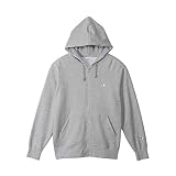 [チャンピオン] フルジップパーカー 長袖 裏毛 ワンポイントロゴ ジップフーデッドスウェットシャツ ベーシック C3-W104Z メンズ オックスフォードグレー