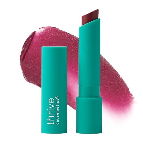 Thrive Causemetics Sheer Strength Soft Blur Lip Balm Everyday Makeup Essential for Women Lightweight & Creamy Lips Balm Long Lasting Hydration Vegan Shade Maria (Bright Berry)