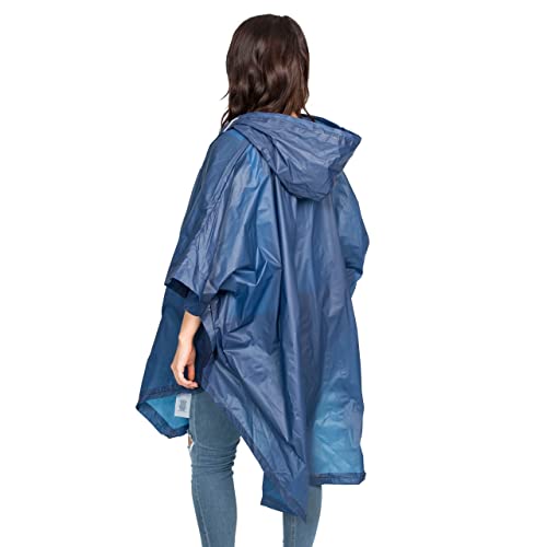 Trespass Canopy Rain Poncho Water Resistant Festival Cape with Hood - Image 3
