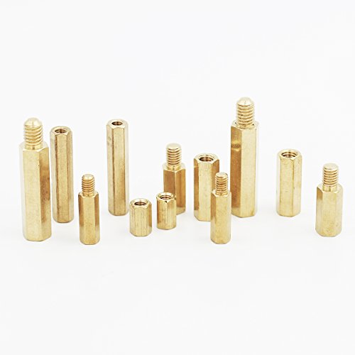 140Pc M3 Brass Spacer Standoff Screw Nut Assortment Kit #TOP5