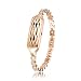 WOCOOL Compatible Fitbit Flex 2 Jewelry Swarovski Crystals Bangle 316L Metal Bracelet fit Flex 2 Bangle (Rosegold)