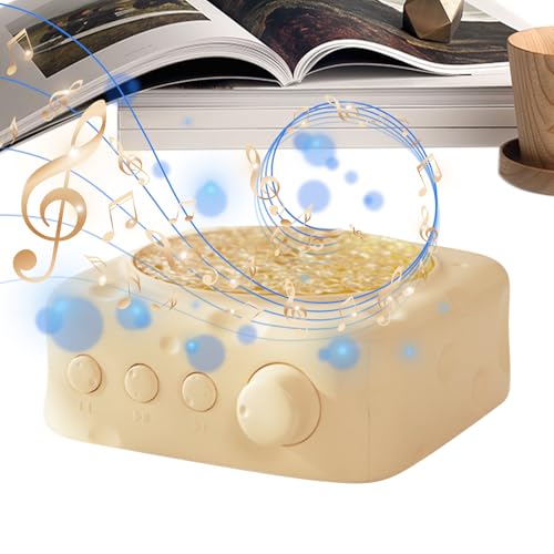 Altavoz Mini Genérico | Forma Queso Inalámbrico, Altavoz de Oficina, Amplificador de Audio para Uso Exterior, Interior, Viajes, Fiesta, Playa, Camping, Jardín, Noche y Música