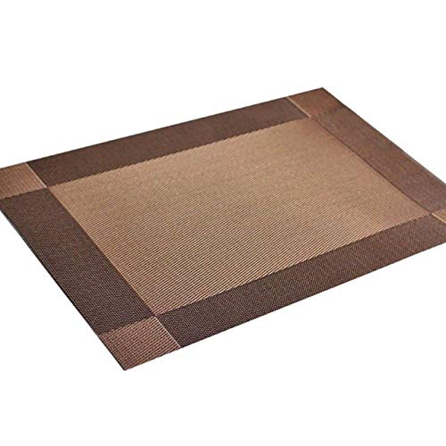 Buy Generic Coffee 4 Pcs Placemat Fashion PVC Dining Table Mat Disc