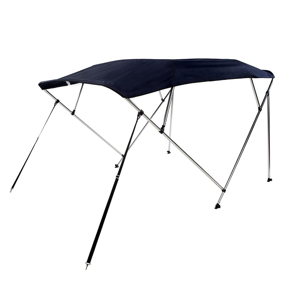 PIMAR Tendalino Bimini 4 Archi in Alluminio Lucido Ø 25 MM Diverse Misure e Colori. Barca Gommone (Blu Navy, larghezza 220-240cm)