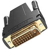 Vancle DVI to HDMI Adapter, Bidirectional HDMI to DVI-D Adapter, DVI 24+1 Male to HD Female Port Converter with Gold-Plated Connectors