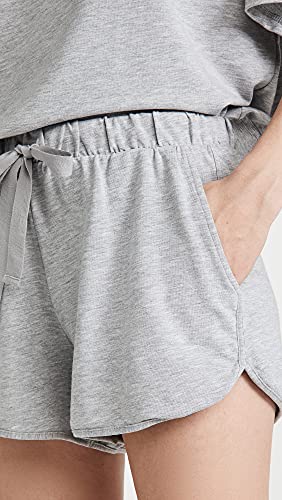 Eberjey Blair Women's Pajama Boardwalk Shorts | Curved Hem, Adjustable Waist Tie, Classic Retro Athletic Style (Heather Grey, Large) #TOP5