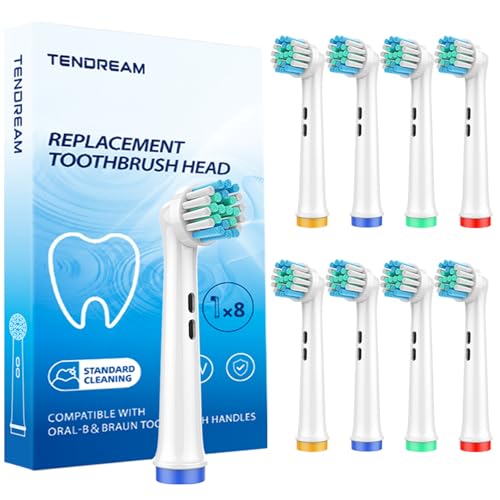 �����p���u���V�w�b�h Oral B Braun �d�����u���V�Ή� 8�p�b�N �d���u���V�w�b�h ���t�B�� Oral-B Pro 1000 3000 5000 8000 Vitality Genius Series (8�p�b�N)