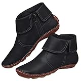 Gibobby Ankle Boots for Women Low Heel,New Women's Arch Support Boots with Side Zipper Ankle Boots...