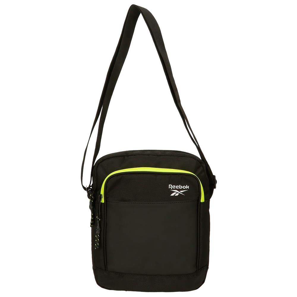 Reebok Hamilton Bandolera Grande Negro 17x22x8 cm Poliéster