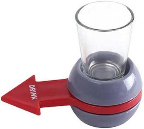 Miniatura 6 de Double T Spin the Arrow Shot Juego de beber (vaso de chupito incluido). Divertido juego de beber para adultos, vaso de chupito de fiesta.