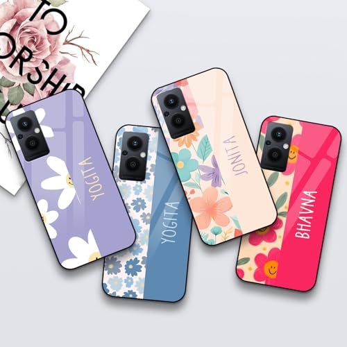 Image of COLORflow Back Cover Compatible with Oppo F21 Pro 5G / F21S Pro 5G | Floral Names Customized | Shockproof TPU Bumper with Camera Protection Back Cover Compatible with Oppo F21 Pro 5G / F21S Pro 5G