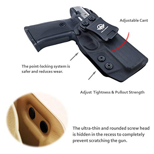 Ruger Sr9 Holster, Ruger Sr40 Holster - Kydex Iwb Holster Ruger Sr9 / Ruger Sr40 Holster Iwb - Inside Waistband Concealed Holster Widened Entrance For Ruger Sr9 / Sr40 Accessories ( Black, Right Hand) #TOP3
