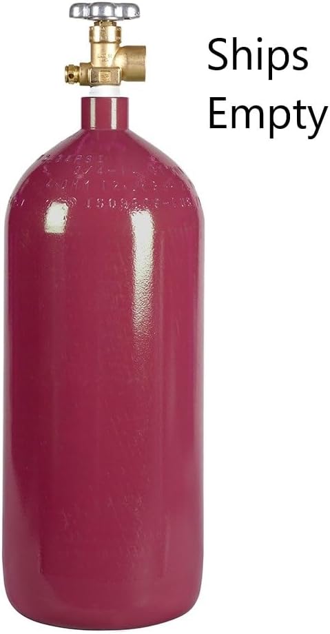 New 40 cu ft Steel Nitrogen Cylinder With CGA580 Valve