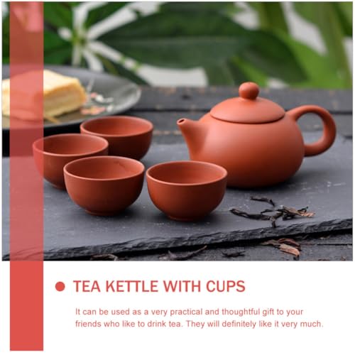 Tetera de cerámica morada con filtro integrado para un té Pu-erh sin residuos 5