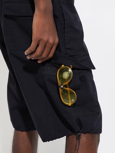 Image of Max URB N Men Solid Cargo Shorts