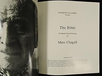 Paperback The Bible: 105 Hand Colored Etchings by Marc Chagall Book