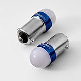 Takenous 竹村商会 BA9s led G14 12v 24v ルミナスルーセントバルブ 角マーカー用 電球 2個セット (アイスブルー)