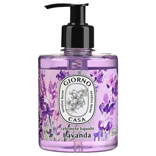 Sabonete Líquido Para as Mãos, Lavanda, Giorno Casa, 350 ml, Roxo