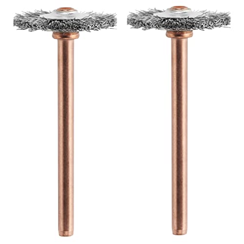 Image of Dremel 530-02 Stainless Steel Brushes (2 Pack), 3 /4 inch Diameter
