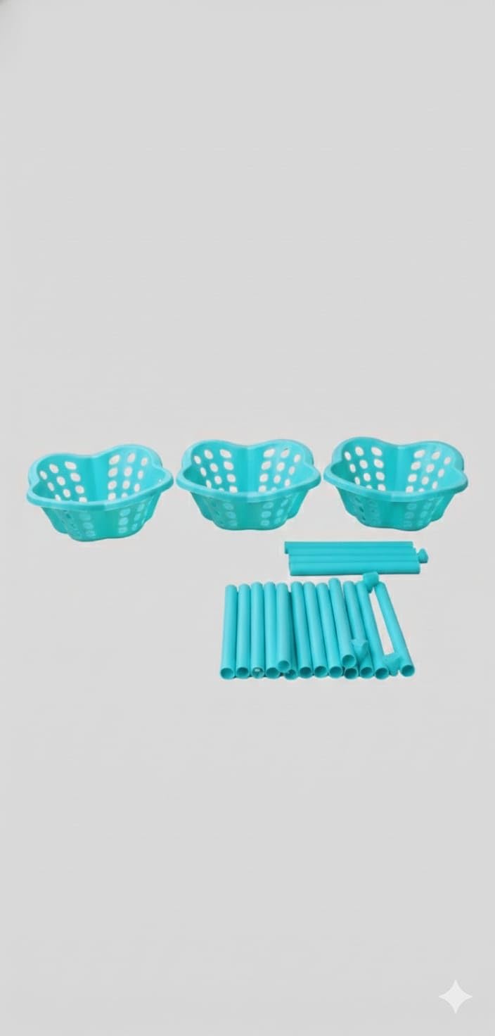 3 Tier Plastic Corner Storage Rack for Kitchen Bathroom | Multipurpose Vegetable & Fruit Organizer Stand | Space Saving Storage Shelf (Blue)-image-27