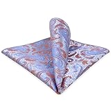 Tamaño del pañuelo de bolsillo: 32 cm x 32 cm. Es un pañuelo de bolsillo de tamaño completo/estándar que no se deslizará hacia el fondo de su bolsillo de chaqueta. Puede plegarlo sin esfuerzo en la forma que desee.