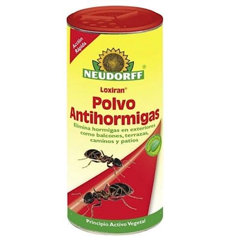GROWMANIA Polvo Antihormigas 250 gr de Neudorff Loxiran | Insectos para Interior y Exterior | Pulverizador Bichos Origen Vegetal Libre de Sustancias Químicas