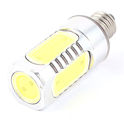 Ruilogod AC 85-265V 7W E11 Base 360 ​​degrés COB 5 LED Lampe ampoule pure blanc