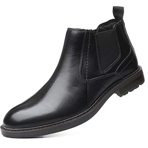Image of Arkbird Chukka Ankle Boots for Men Genuine Leather Oxford Casual and Formal Dress Boot, Black 13