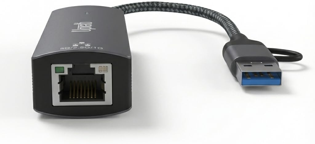 UPTab USB-C & USB-A to 5Gbps Ethernet Adapter, USB 3.2 RJ45 Network Adapter with Realtek RTL8157, Plug and Play, Compatible with Windows, macOS, ChromeOS & Linux