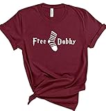 Free Dobby T-Shirts, Funny Gift For Women And Men, Free Socks Graphic T-Shirt, Casual Sleeve Clothes...