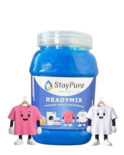 Image of StayPure Readymix Liquid Detergent Concentrate | Powerful Stain Removal, Fabric-Safe Liquid Detergent for Machine & Hand Wash