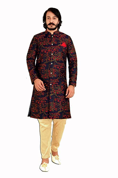 Image of Mens Ethnic Wear Indo Western Set