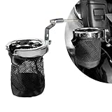 PSLER Rear Passenger Drink Cup Holder for Goldwing GL1800 2001-2017 F6B 2013-2017(Chrome)