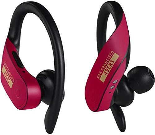 Skinit Decal Audio Skin Compatible with PowerBeats Pro - Officially Licensed NFL San Francisco 49ers Red Performance Series Design