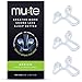 Rhinomed Mute Anti Snoring Aid Solution, Nasal Dilator for Snore Reduction, Breathe Better, Sleep Aid, Comfortable Nose Vent, Medium