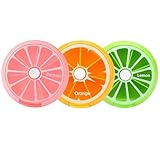 Pill Box Weekly 3 Times 7 Compartments Large Medicine Pill Organizer by INVODA (Group)
