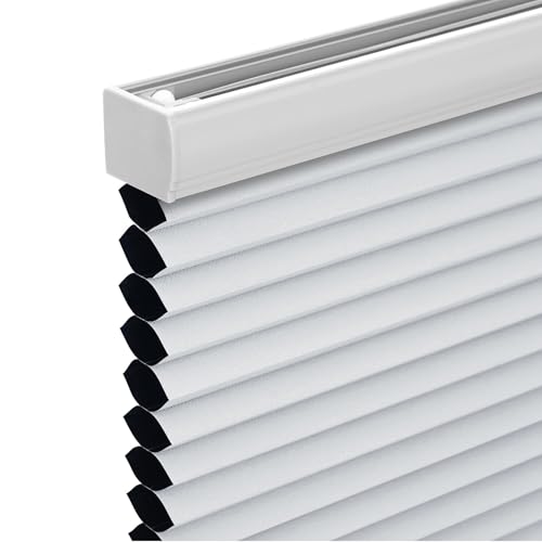 Changshade Cordless Cellular Shades, Blackout Honeycomb Shades for Windows, Pull Down Pleated...