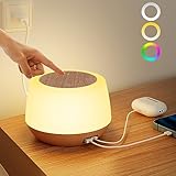 nachtlicht kinder led 💡【Nachttischlampe mit 20W Ladefunktion 】 Die bedside lamp verfügt über 2 stabile USB- und USB-C-Ladeanschlüsse, über die zwei Geräte gleichzeitig aufgeladen werden können. Bei Anschluss an ein Mobiltelefon mit einem einzigen Anschluss beträgt die maximale Ladeleistung 20 W. Es unterstützt die Schnellladeprotokolle QC und PD.Das bedeutet, dass Sie gleichzeitig eine nachtlicht und einen Ladeschatz haben,Multitasking!