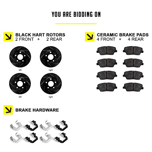 Image of Hart Brakes Front and Rear Brake Kit Fits 2002-2006 Cadillac Escalade