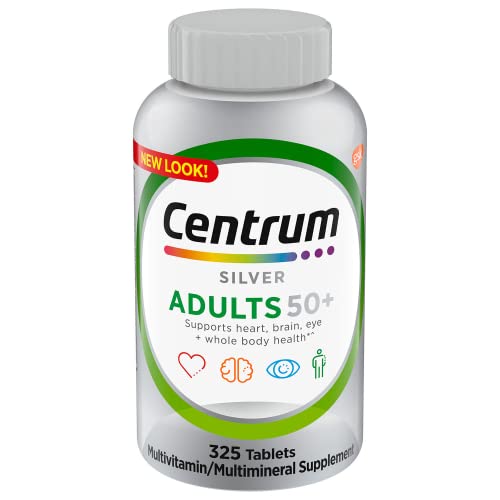 Centrums Silver Adults 50+ Multivitamin, 325 Tablets Bundle - Adu...