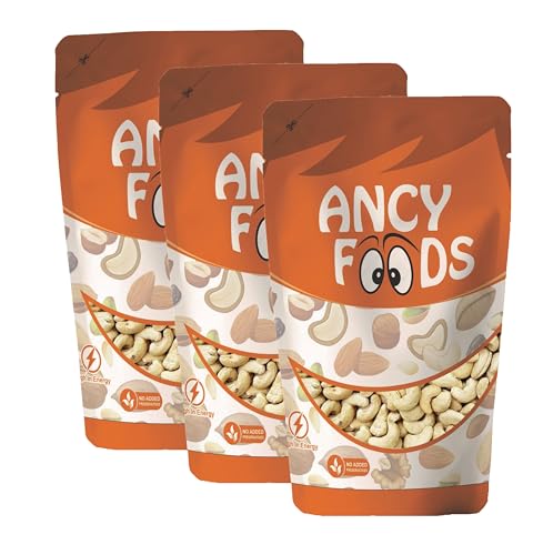 Image of Ancy Foods Dried Fruits Nuts And Seeds (Cashew /Kaju roasted, 750g (3x250g))