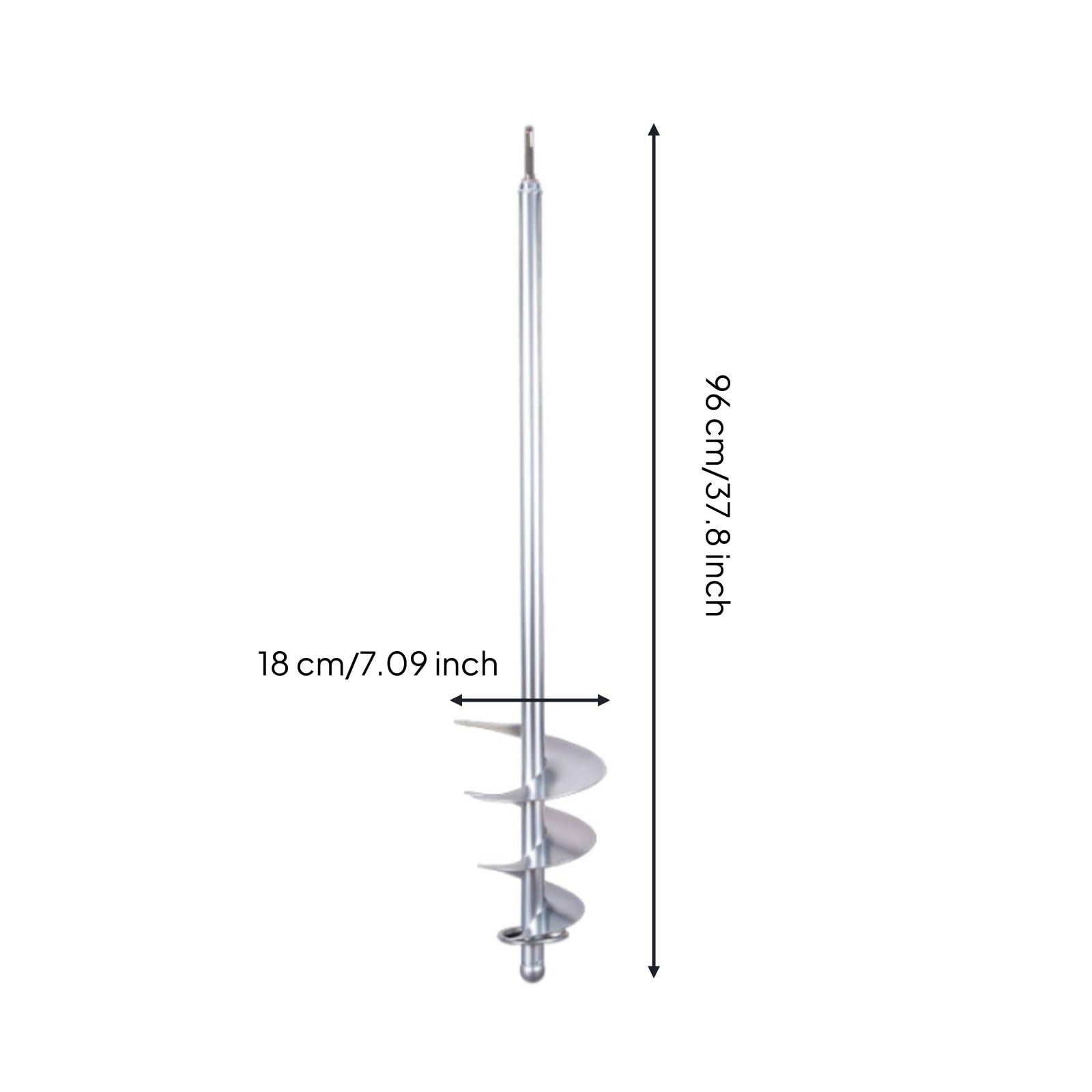 Asta Miscelatrice Elettrica Frullatore Agitatore Frusta a Spirale Bit Esteso 90cm per Maggiore Raggio d'Azione a Spirale per Materiali Compatibile con, Snail Round Shank