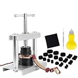 LOCKLGFMCZ Kit de prensa for relojes 22 piezas, herramientas reparación for 18 placas presión, punzón, paño antipolvo, cuchillo doblado Herramientas para la reparación de relojes