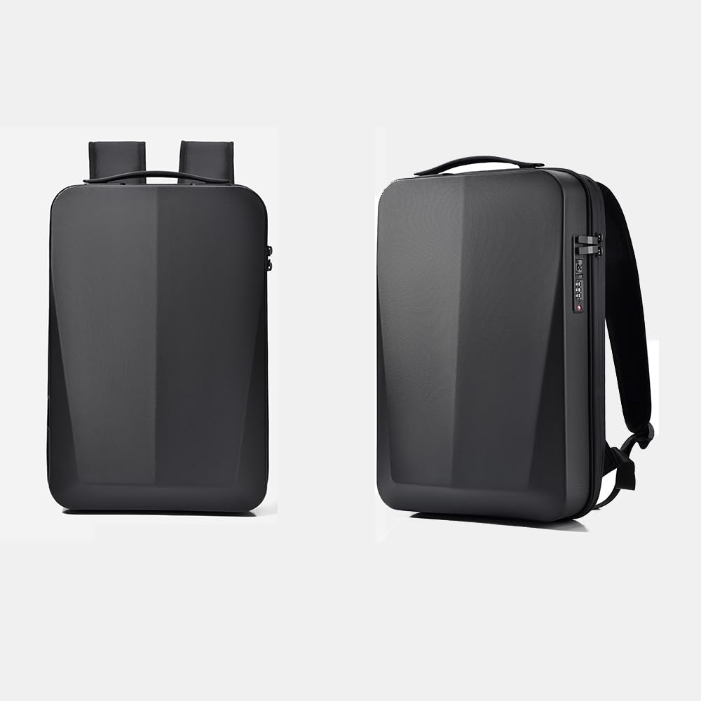 Zaini uomo donna, guscio rigido zaino da viaggio zaino da 17 pollici computer portatile impermeabile, zaino da lavoro antifurto zaino scuola con porta USB per sport business quotidiano