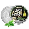Wellution Cystic Acne Treatment Cream – Natural Pimple and Scar Remover with Tea Tree Oil – Effective Overnight Face Treatment for Acne Spots, Pimples and Scars – 1oz
