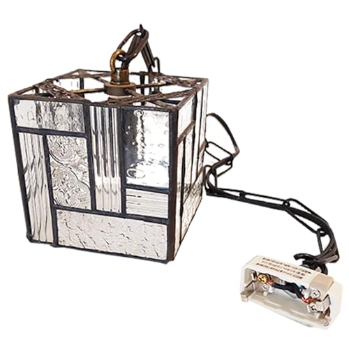 ステンドグラス・キューブランプ(S)[クリア]