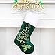 Nikolausstrumpf Weihnachtsstrumpf zum Befüllen & Aufhängen, Nikolaussocke Weihnachtsdekoration für Kamin, Weihnachtsbaum, Wand, Treppe,Mehrfarbig, 4er Set